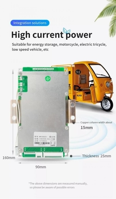 12 ولت - 72 ولت لیتیوم BMS سیستم 3S-24S 100A 120A 150A 200A 250A Lifepo4 باتری لیتیوم BMS