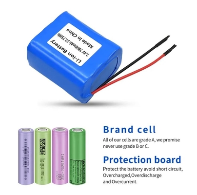2600mah 3000mah 3.7V 7.4V 7800mah 9ah 18650 بسته باتری لیتیوم یون قابل شارژ