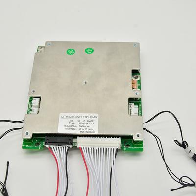 UART 48V BMS برای lifepo4، RS485 BMS 16S 100A برای بسته باتری لیتیومی