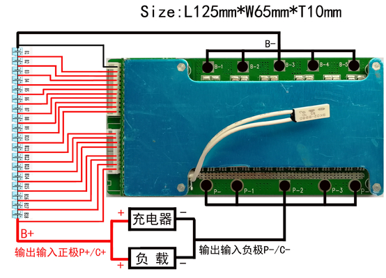 4S-24S لیتیوم BMS سیستم 150a 160a چند لایه برای اسکوتر E