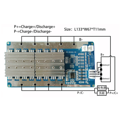 800A 200A لیتیوم BMS سیستم 4S 8S 10S برای بسته باتری راه‌اندازی خودروهای کوچک