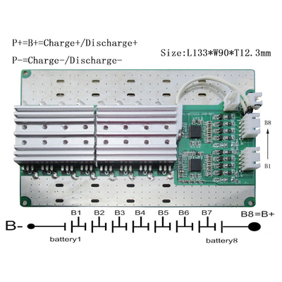 800A 200A لیتیوم BMS سیستم 4S 8S 10S برای بسته باتری راه‌اندازی خودروهای کوچک
