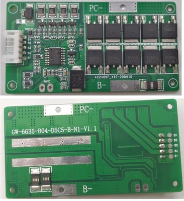 برد 12.8 ولت Lifepo4 BMS، BMS برای باتری لیتیومی 10A 20A 25A