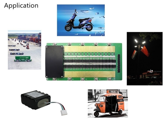 24S 60A فعال BMS lifepo4، BMS با مواد تعادلی FR-4