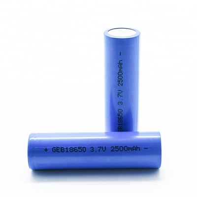 باتری 3C 2500mah 18650 3.7 ولت، گواهی CE سلول لیتیوم یون استوانه ای