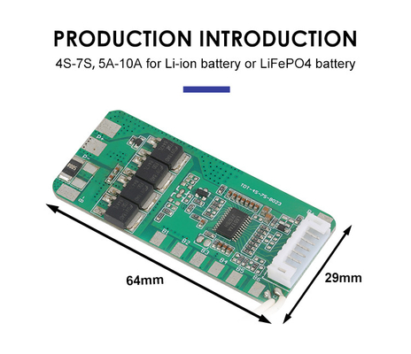 PCM BMS For 18650 Battery Protection Board 5A-10A with Balance