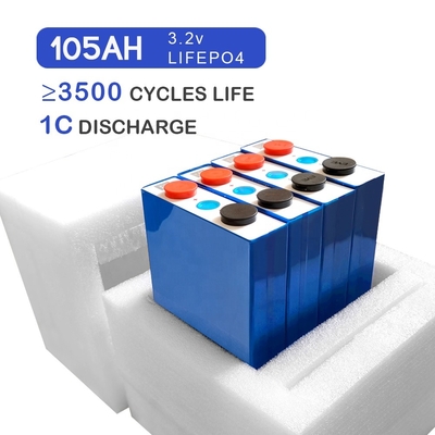 بسته های باتری 3.2 ولتی LiFePO4 100 ساعت 200 ساعت 230 ساعت برای ذخیره سازی نور خورشیدی