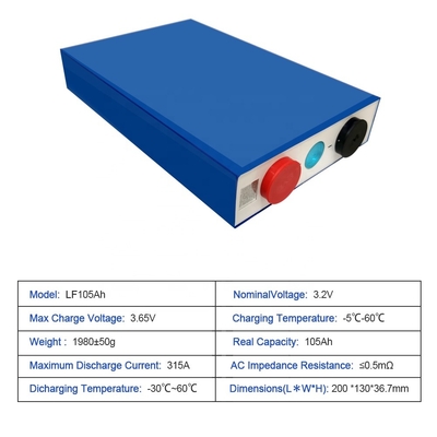 3C Lifepo4 100ah باتری منشوری 12V 24V 48V گواهی FCC