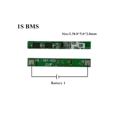 برد محافظ باتری 1S 2A Li Ion BMS PCM با نوار نیکل