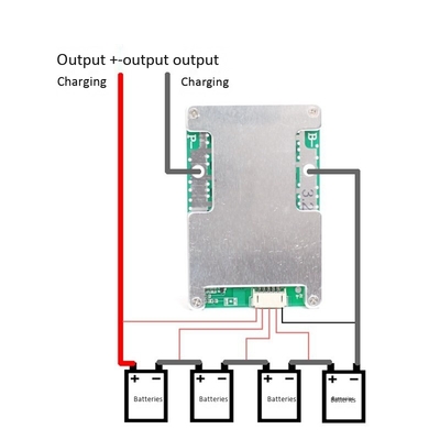 4S 12V 120A Lifepo4 Battery BMS Board، سیستم مدیریت باتری اسید سرب CE